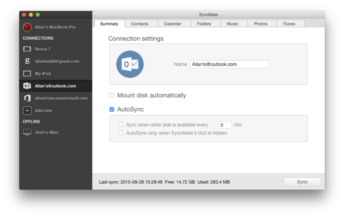 gmail outlook for mac settings